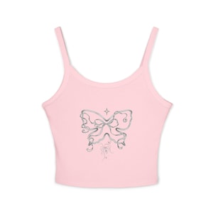Butterfly Y2K Tank Top, Women&#39;s Spaghetti Strap Shirt, Unique Sleeveless Cami, Retro 2000s Fashion Top, Summer Festival Clothing, Indie Boho