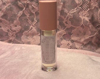 Crystal Dewdrop Peach Lippenöl: Jojoba & Mandel Mischung, natürlicher Glanz