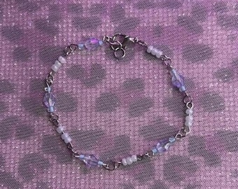 Blaues Perlenarmband: Handgemachter Glasschmuck