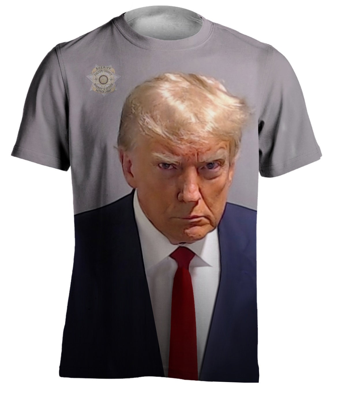 Trump Mugshot All Over Print T Shirt USA Donald Trump Official Mug