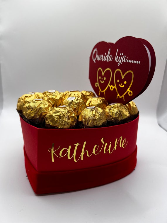 Caja De Corazon Con Chocolates, Caja Sorpresa, Corazon Con Chocolates  Personalizado -  Finland