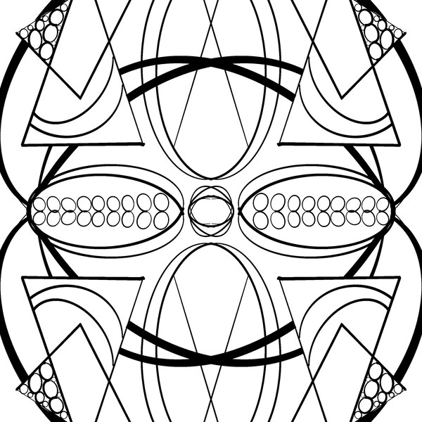 Swirly collection printable coloring pages for adults,  easy on the eyes, portable pages, Abstract
