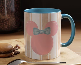 Minnie Mouse Mug, Disney Lover Coffee Cup, Disney Adult Tea Mug, Cute Character Drinkware, Gift for Disney Fan