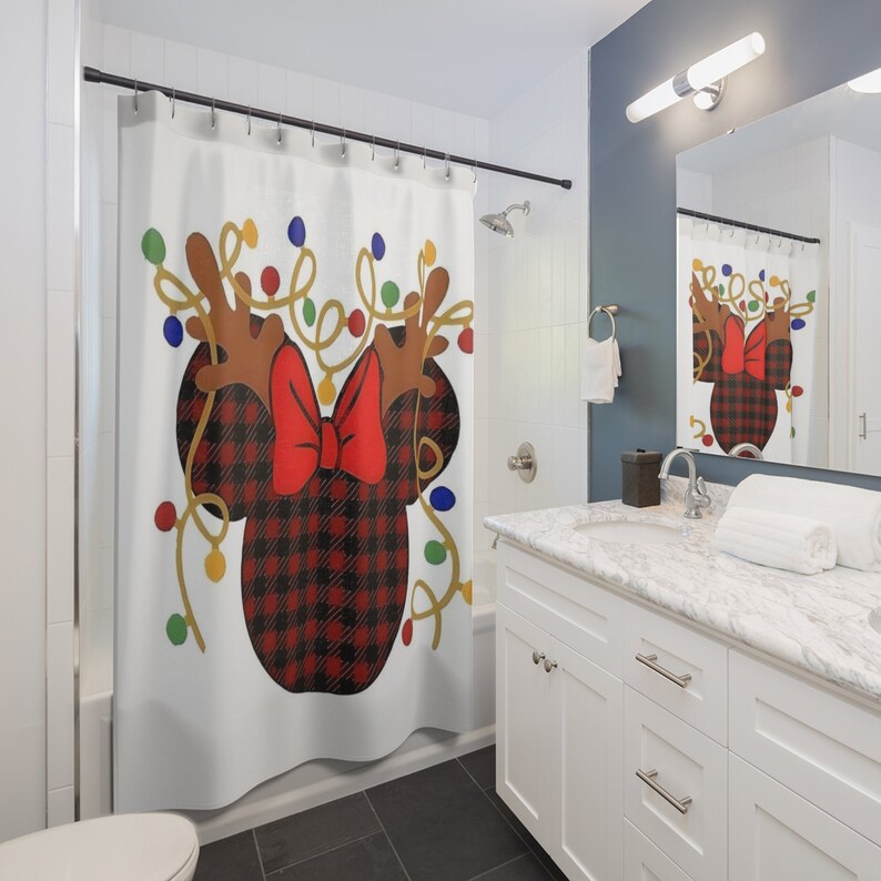 Disney Christmas Shower Curtainnull
