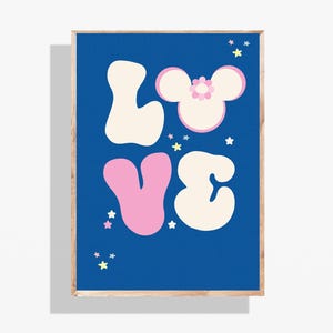 PRINTABLE Disney Wall Art, Disney Love Artwork, Disney Home Decor, Magical Disney Wall Art, Digital Download, Disney Nursery, Disney Love