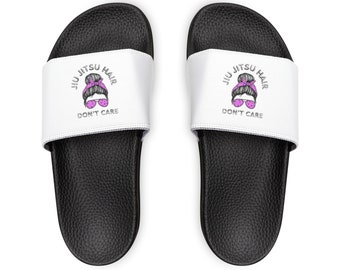 Jiu Jitsu Hair Don't Care Youth PU Slide Sandals