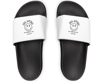 Jiu Jitsu How hard can it be? Boys do it Youth PU Slide Sandals