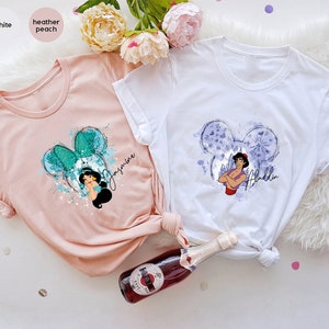 Disney Princess Jasmine Shirt, Jasmine Princess Shirt, Jasmine Couple Shirt,