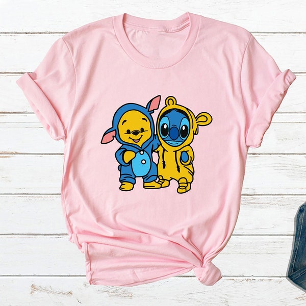 Stitch and Pooh Bear Etsy