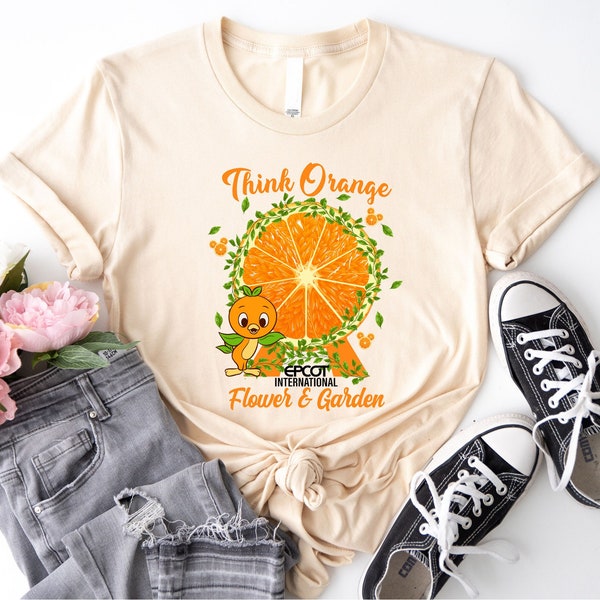 Orange Bird Shirt, Epcot International Flower and Garden Festival Tee, Family Vacation Sunshine Shirt, Think Orange Bird Shirt