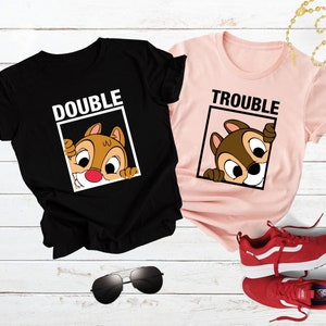 Chip and Dale Shirt, Double Trouble Shirt, Matching Couple Shirts, Family Trip Shirts, Valentine's Day Shirt, Family Vacay Shirt
