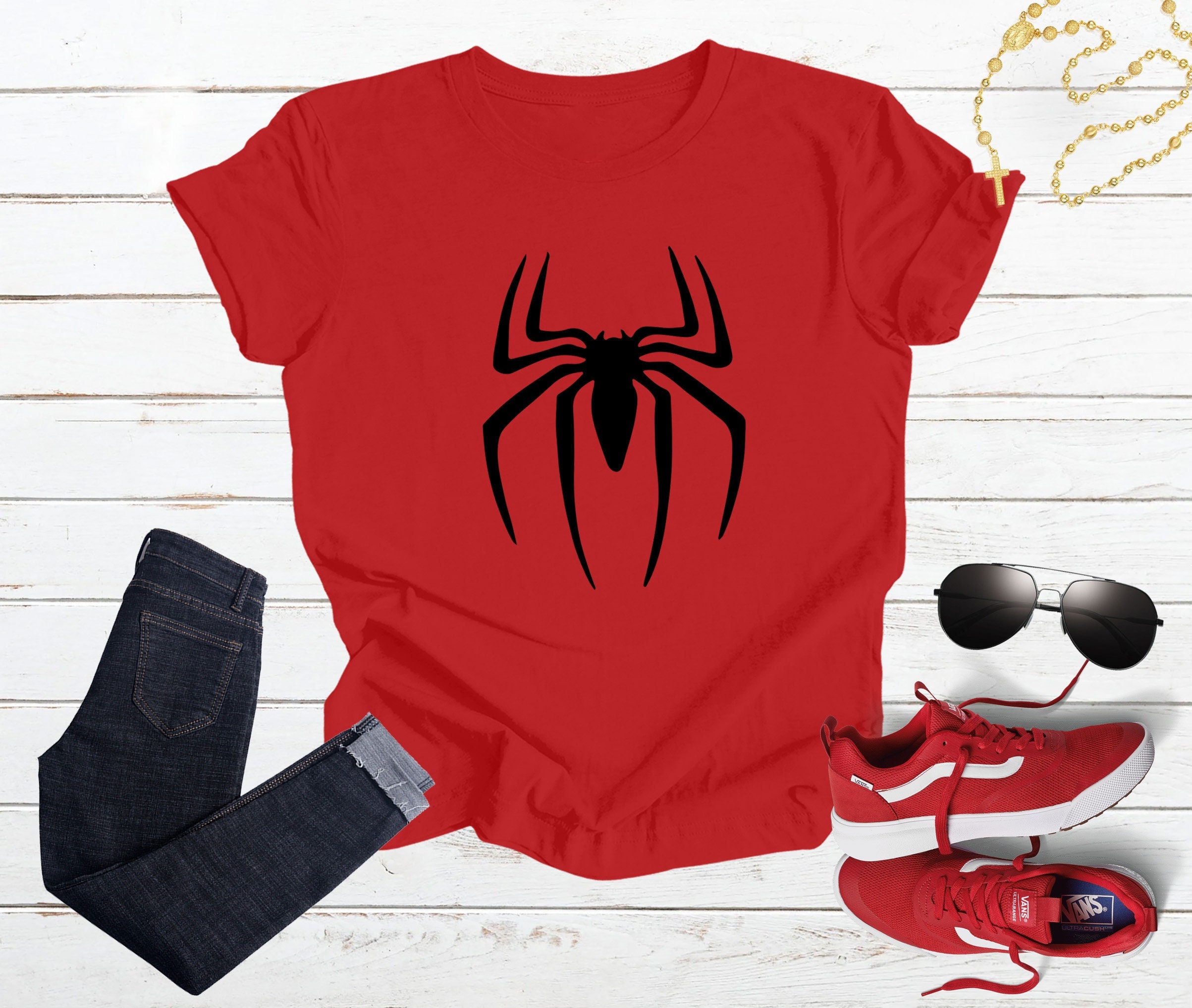 Spiderman Logo Tee - Etsy