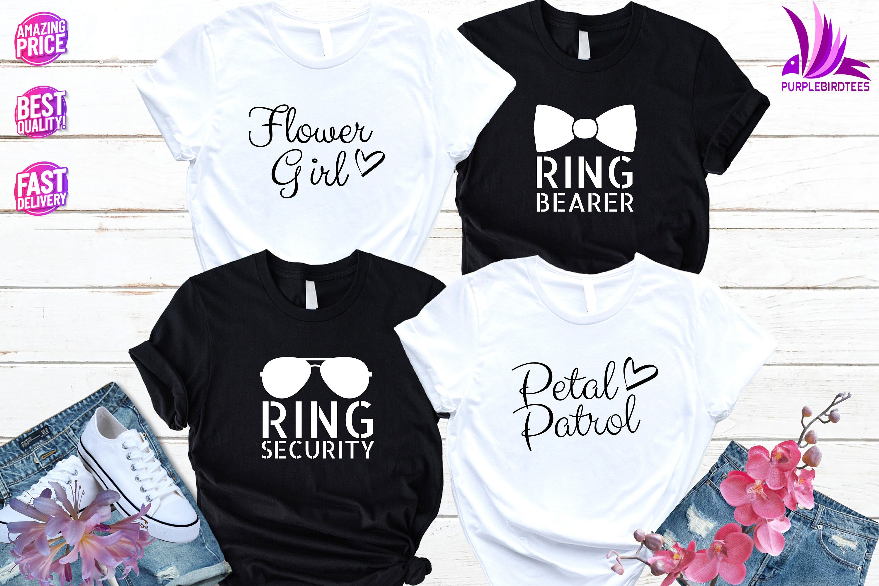 Petal Patrol Shirt Flower Girl Wedding T-Shirt Petal Patrol Shirt Flower Girl Wedding T-Shirt