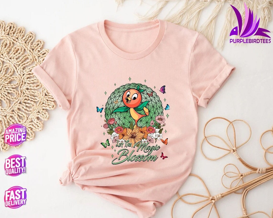 Disney Epcot Orange Bird Shirt, Disney Epcot International Flower and