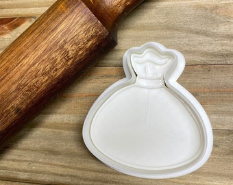 Sack Cookie Cutter with Optional Stamp - Dough, Icing, Fondant, Play-Doh - 224B