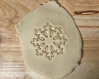 Snowflake Cookie Cutter - Dough, Icing, Fondant, Play-Doh - FD99