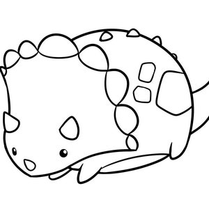 Triceratops Cookie Cutter with Optional Stamp - Dough, Icing, Fondant, Play-Doh - C86G