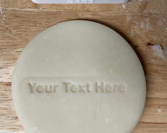 Custom Text Stamp Embosser. Any text, any size, any shape | BA83