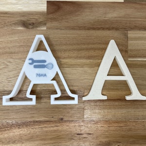 Conjunto de fuentes 1: letra A del alfabeto: masa, glaseado, fondant, plastilina - 76HA