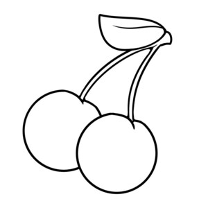 Cherries Cookie Cutter with Optional Stamp - Dough, Icing, Fondant, Play-Doh - 72BE