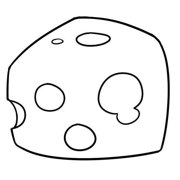 Emporte-pièce au fromage avec tampon en option - Pâte, glaçage, fondant, pâte à modeler - 5825