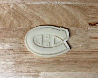 Montreal Hockey Team Cookie Cutter with Optional Stamp - Dough, Icing, Fondant, Play-Doh - 8775