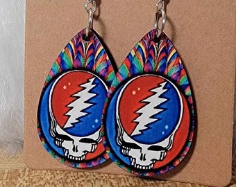 Grateful Dead Stealie Earrings
