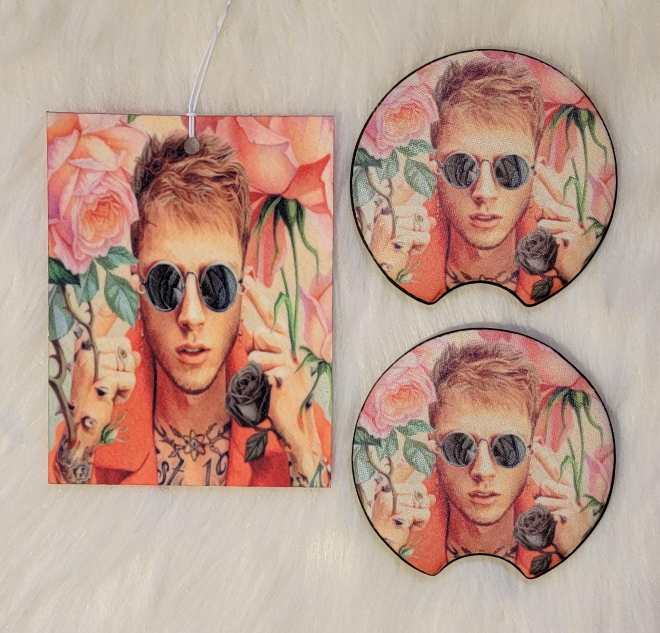 Machine Gun Kelly Car Coasters & Charm