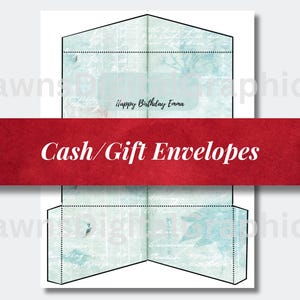 Beautiful Print-at-Home Money Envelope Template | Gift Cash in Style | PDF Download 8.5x11 inch ME-001