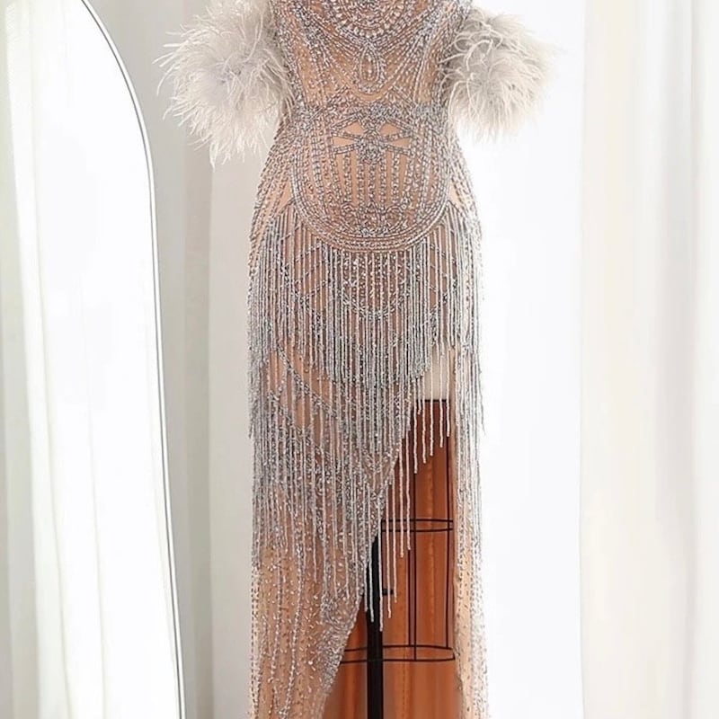 GATHERED TIERED DRESS WITH FRILL DETAIL FELINE FOLKLORE