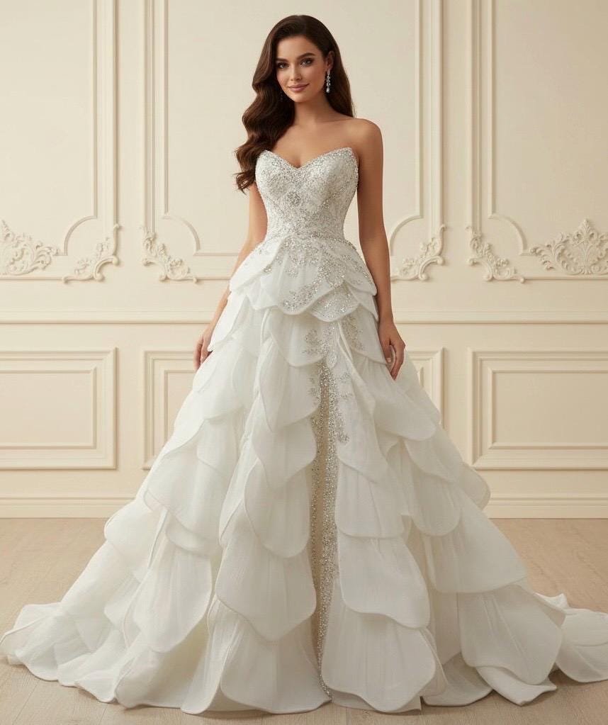 Tiered Petal Dress