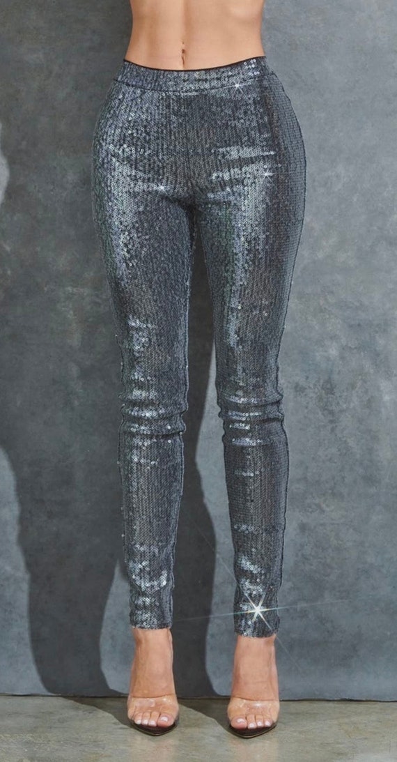 Sparkling Silver Glitter Sequin Womens Outfit With Shiny Top And Sparkly  Pants Perfect For Clothing And Casual Wear From Appletree_, $31.89 |  DHgate.Com