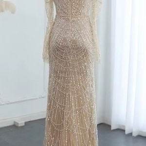 Melinda Embellished Strapless Maxi Gown (Platinum) main image 1