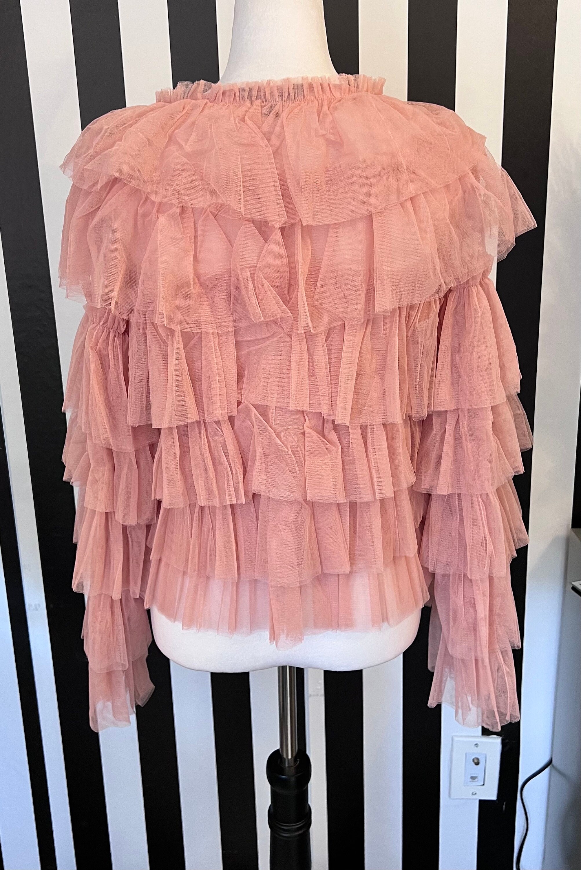 Blush Tiered Tulle Jacket - FINAL SALE! - Etsy