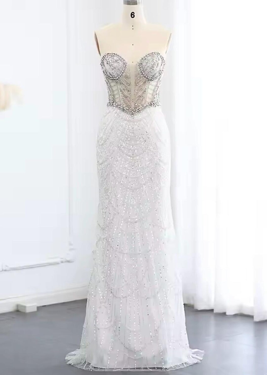 Beaded Sheath Sweetheart Sleeveless Luxurious Rhinestone Prom Dress