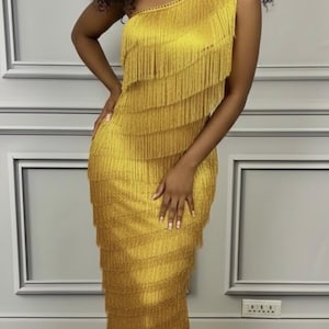 tina turner gold dress Girls Gold Stars Princess Dress main image 1