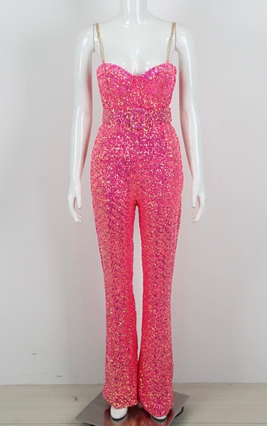 Sequin Pink Jumpsuit for Women Canada