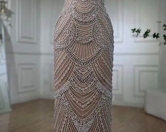 パーティードレス Ruffled Gown Embellished with Pearls Rhinestones gucci-ruffled-gown-embellished