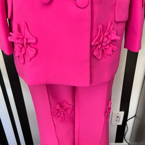 Floral Appliqué Beaded Blazer