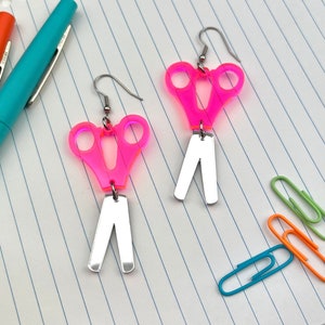 Scissor Earrings/ Teacher Earrings/ Gifts for Teacher/ Novelty Earrings/ School Earrings/ Miniature Earrings/ Back to School