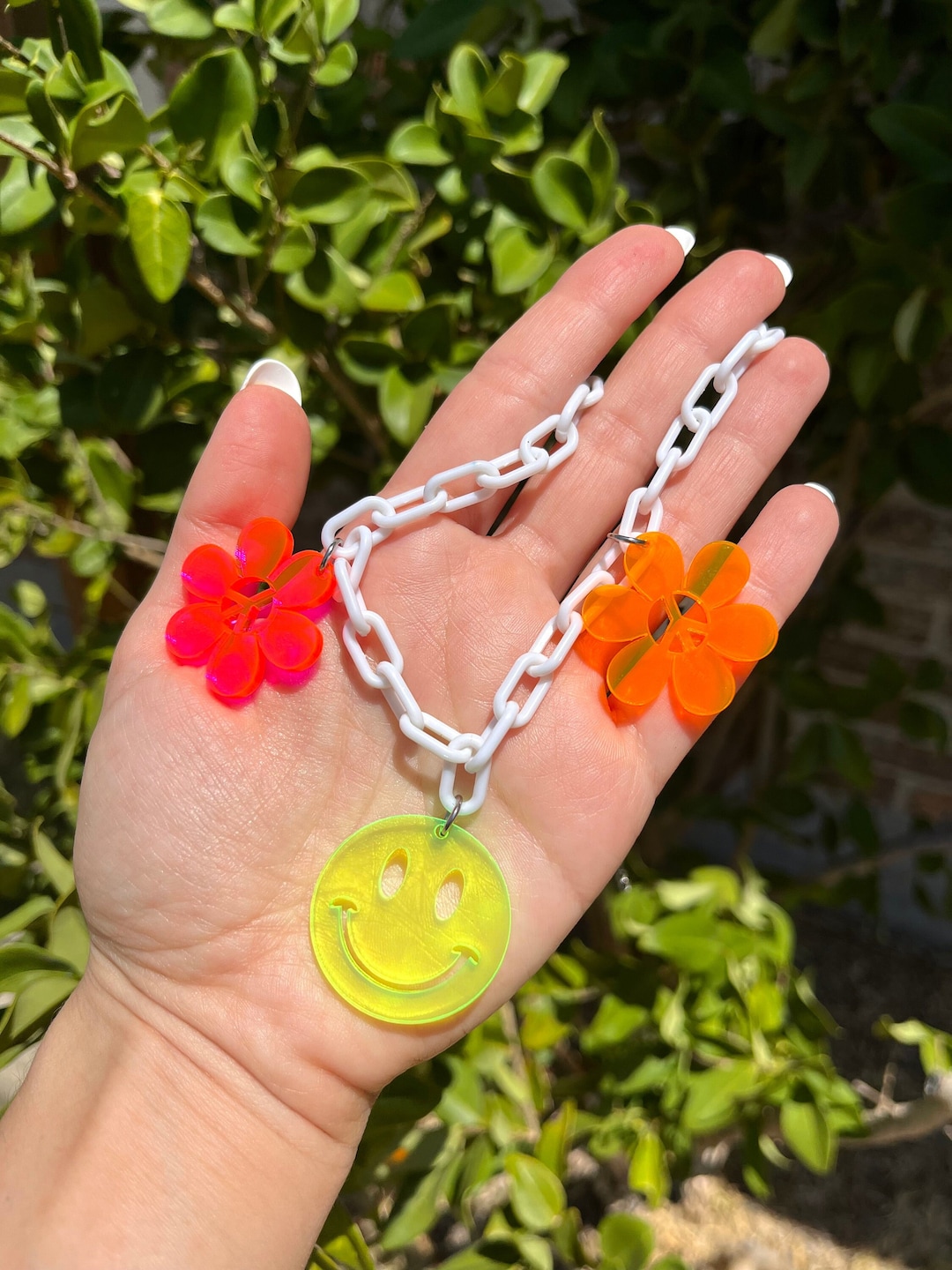 Flower Power Choker/ Groovy Jewelry/ Festival Jewelry/ Flower Rave ...