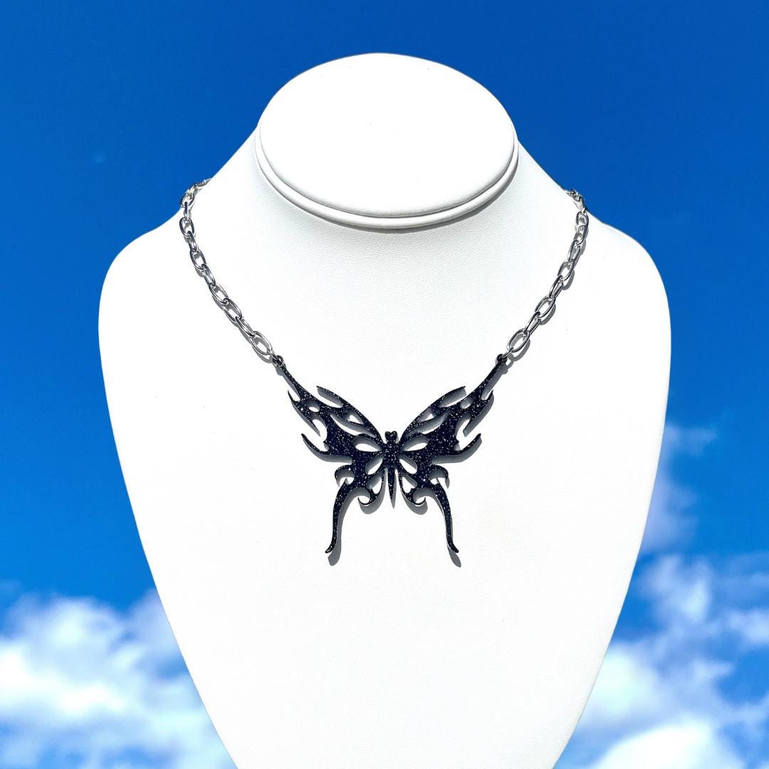 日本未入荷 Copping Zone - Y2K Butterfly Necklace Y2K Aesthetic Butterfly Necklace – Venus&Orion