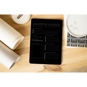 Gratitude Digital Journal, Minimalist Daily Journal Template for Goodnotes, Notability on Ipad, Tablet