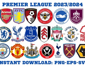 Premier League | Year 2023-2024 | English Championship | EPS-PNG-SVG | Vector files | engravings, sublimation, etc. | Instant download
