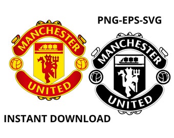 Manchester United | Premier League | Png for sublimation | Vector SVG for Engraving and Cricut | Editable EPS | Instant DOWNLOAD