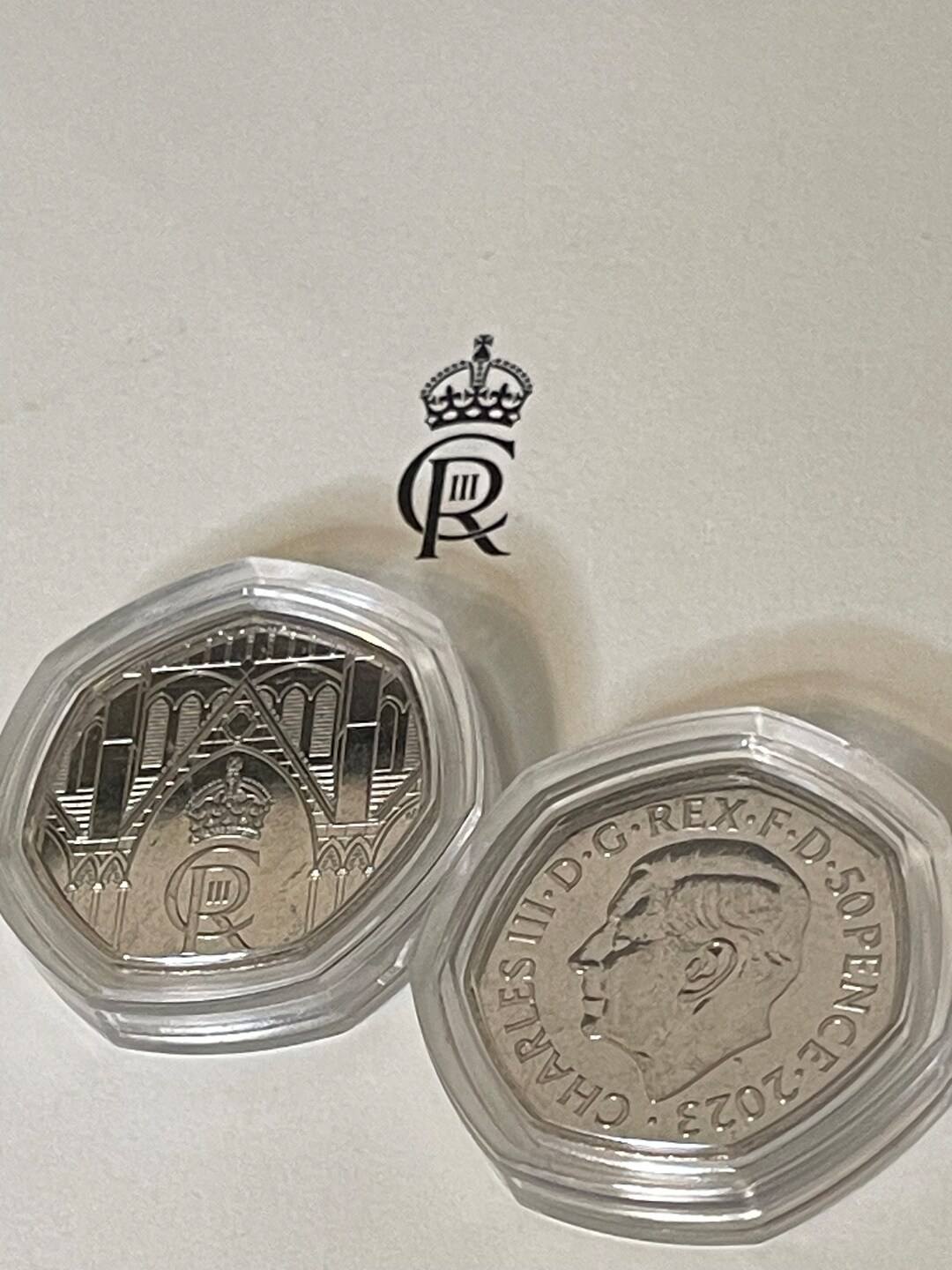King Charles III 50p New Coin 2023 With Crown Uncirculated with