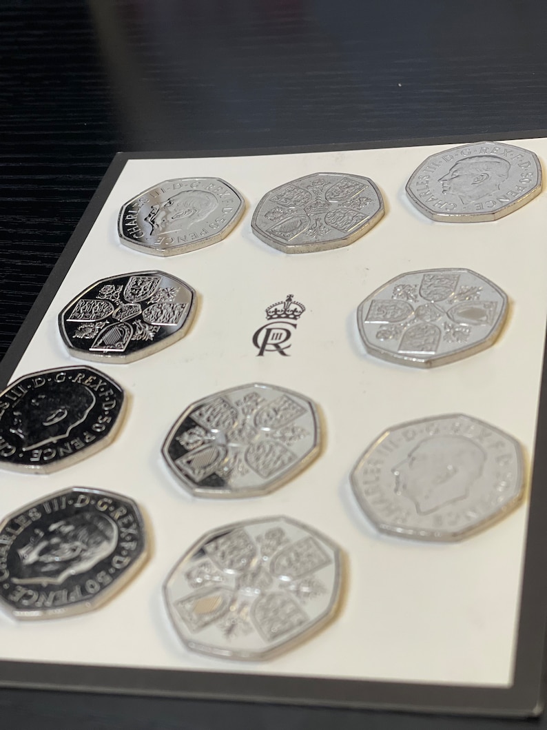 King Charles III 50p New Coin 2023 Uncirculated - Etsy Australia