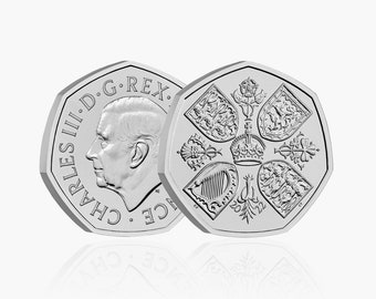 King Charles III 50p New Coin 2022 Uncirculated