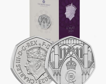 The Coronation of His Majesty King Charles III UK 50p Brilliant Uncirculated Coin