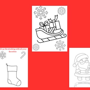 Christmas Fun Coloring Pages (Instant Digital Download)